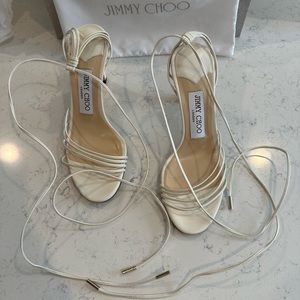 Jimmy Choo Latte Leather Heels